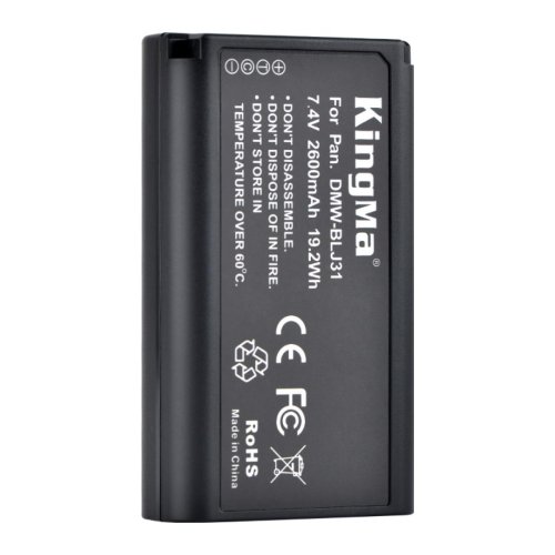Акумулятор KingMa DMW-BLJ31 2600 mAh для Panasonic Lumix DC-S1/S1R/S1H (S1M)