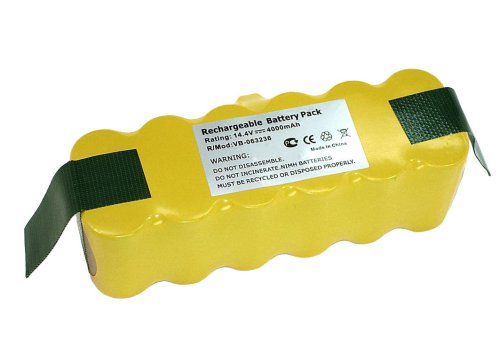 Акумулятор для iRobot Roomba 500/600/700 4000mAh 14.4V жовтий (серія 500)
