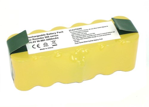 Акумулятор Ni‑MH 14.4V 3000mAh для iRobot Roomba 500/510/530, жовтий