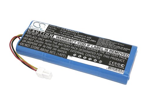 Акумулятор для пилососа Samsung VC-RA52V/VC-RE70V Ni-MH 14.4V 3000mAh синій