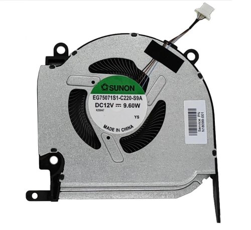 Вентилятор CPU 12V для ноутбука HP OMEN 16-K/16-N (TPN-Q280/Q281)