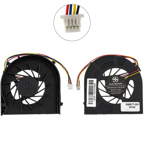 Кулер (вентилятор) 4PIN для ноутбука HP ProBook 4520S/4525S/4720S KSB0505HB 598677-001/613291-001