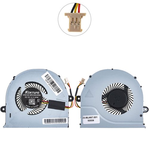 Кулер (вентилятор) 3pin 23.MLNN7.001 для Acer Aspire E5-574G/E5-421G/E5-471/E5-471G