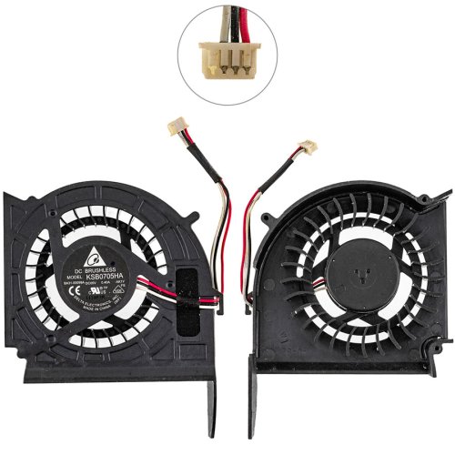 Кулер (вентилятор) для ноутбука Samsung RF410/RF411, DC 5V 0.40A, 3pin, KSB0705HA-AK1Y Original