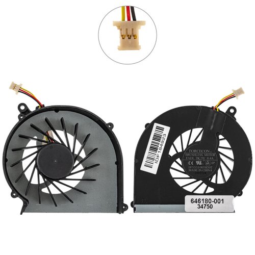 Кулер для HP Compaq CQ43/CQ57 430/431/435/436 630/635/636, DC 5V 0.4A, 3pin Original