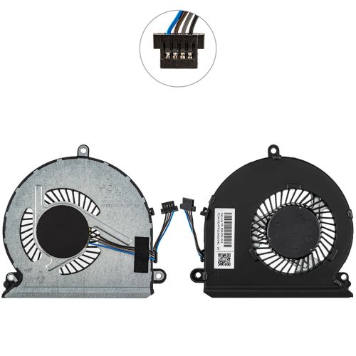 Кулер (вентилятор) для HP Pavilion 15-aw000, 5V 0.5A, 4pin, FCN DFS531005PL0T Original