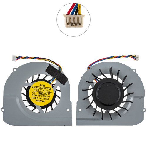 Кулер для ноутбука ASUS B43E/B43F/B43J/B43S/B43A/B43V, 5V 0.5A, 4-pin DFS531105MC0T Original