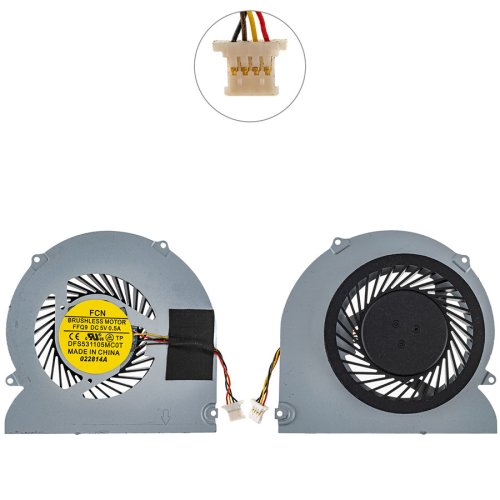 Кулер для ноутбука Acer Aspire 5830/5830T, DC 5V 0.5A, 4pin, DFS531105MC0T Original