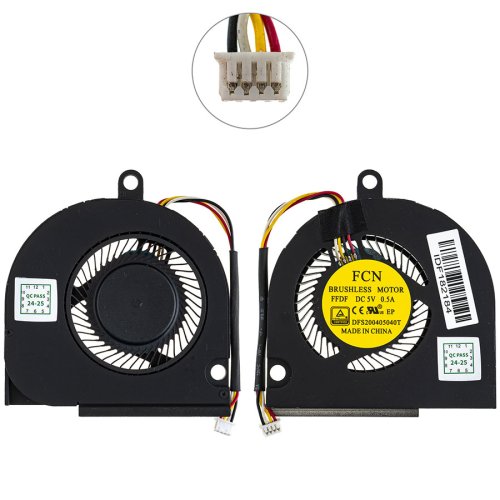 Вентилятор (кулер) для Dell Latitude E5550, 4-pin, 04Y9H9 — сумісний: E5550 Original