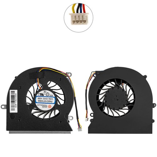 Вентилятор (кулер) MSI GT62/GT62VR, DC 12V 0.65A, 4pin, PABD19735BM Original