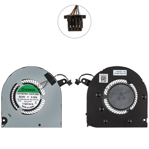 Вентилятор (GPU) для Dell G3 15 3590, 4pin, 0160GM, кулер Original