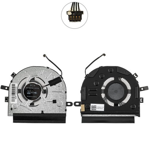 Вентилятор (кулер) для Lenovo IdeaPad 320S-15IKB, 4pin, 5V 0.5A, 5F10N77752 Original