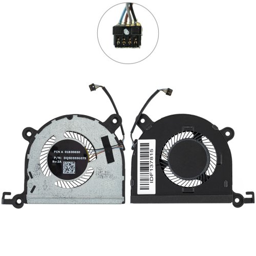 Вентилятори (2шт CPU+GPU) для Lenovo Yoga Slim 7 14IIL05/15IIL05 DQ5D555G075+DQ5D565G006 Original