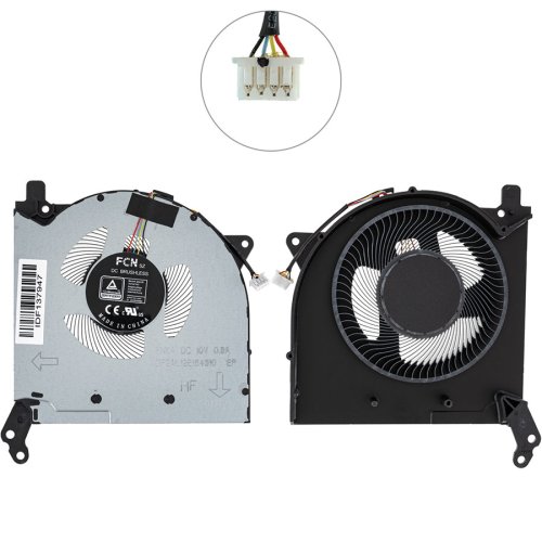 Вентилятор (GPU) для Lenovo Legion 5-15ACH6H, 5-17ACH6H, DC 10V DFSAL12E164810 Original