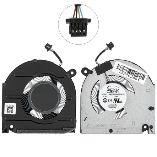 Вентилятори (лівий+правий) для Dell Inspiron 15 Plus 7510, 4-pin, 0GJN2R/0CNNWF Original