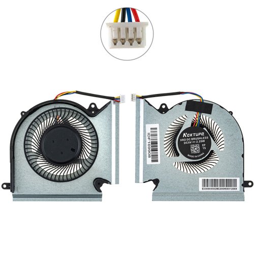 Вентилятор (кулер) CPU+VGA для ноутбука MSI GE66/GL66/GP66, MS-1541/MS-1542