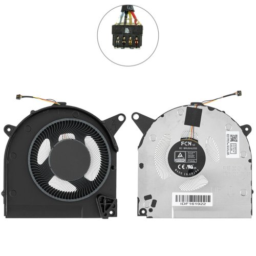 Вентилятор (кулер) GPU 12V для Lenovo Legion S7-15IMH5 (S7-15), Original