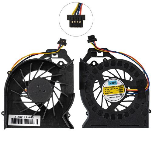 Кулер (вентилятор) для HP Pavilion DV6-6000/6100/6200 DV7-6000/6100 DV6-6B/6C 640425-001