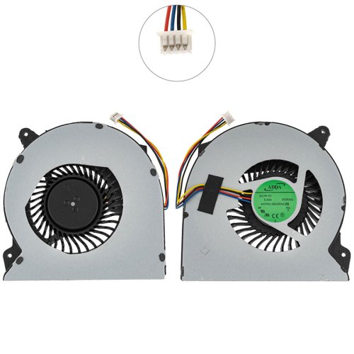Вентилятор (CPU FAN) 5V для ASUS G750JH/G750JZ, 13NB0181P02011, кулер Original