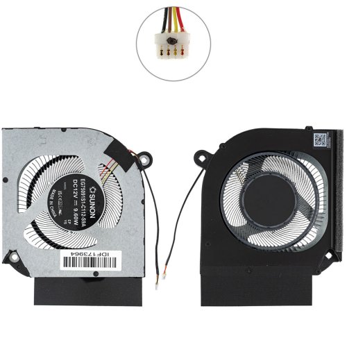 Оригінальний вентилятор для ноутбука ACER (PHN16-71), 12V, CPU
