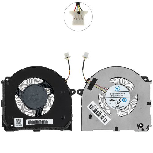 Вентилятор для ноутбука Asus VivoBook K6502HC/K6502HE/K6502VJ, 12V Original