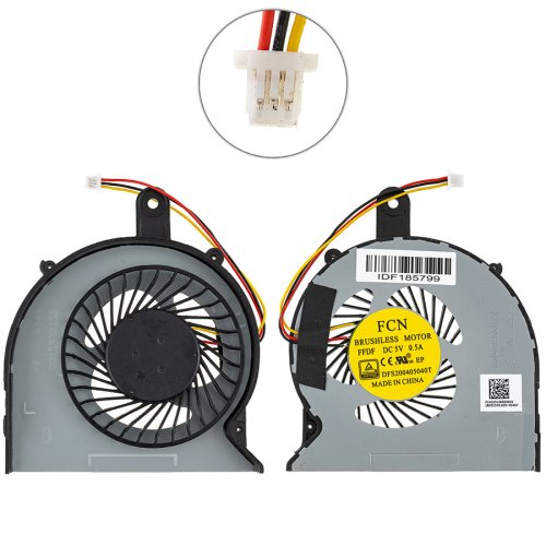 Вентилятор для ноутбука Dell Inspiron 5566/3458/3459, шлейф 80 мм Original