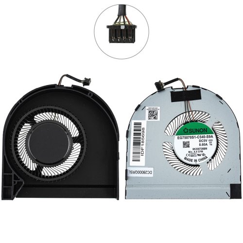Вентилятор CPU для ноутбука Dell Precision 7560 (сумісн.: Precision 7560) Original
