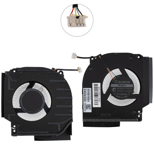 Вентилятор GPU 12V для ноутбука HP OMEN 16-WD, 16-wd0002TX, 16-xd0002AX Original