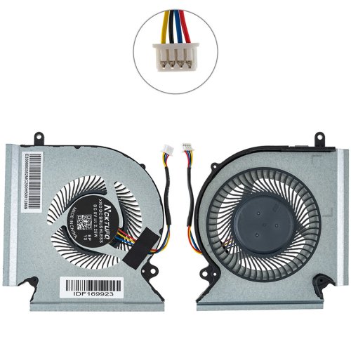 Кулер CPU для ноутбука MSI GE66/GL66/GP66, MS-1541/1542 — вентилятор системи охолодження