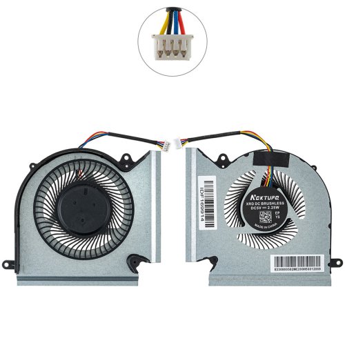 Кулер (GPU) для ноутбука MSI GE66/GL66/GP66, MS-1541/MS-1542 — вентилятор