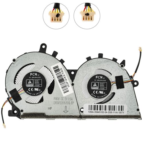 Подвійний вентилятор для ноутбука Asus ZenBook UX425QA, UM425QA Original