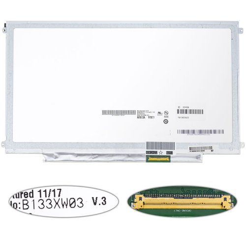 Матриця 13.3" B133XW03 V.2 1366×768 40pin LED Slim глянцева, роз’єм справа знизу (renew)