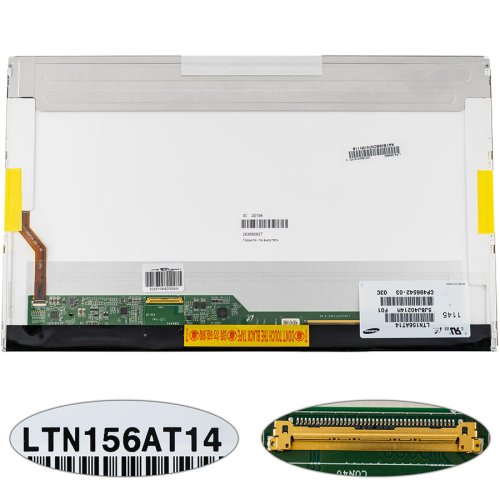 Матриця 15.6" LTN156AT14 1366×768 LED 40pin глянцева, роз’єм зліва знизу (renew)