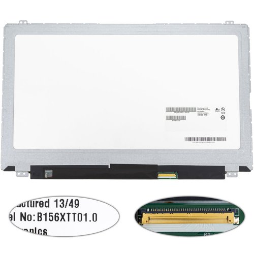 Матриця 15.6" B156XTT01.0 Touch 1366×768 40pin LED Slim глянець, розʼєм справа знизу