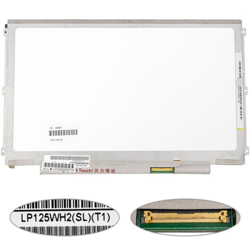 Матриця 12.5" LP125WH2-SLT1 IPS LED Slim, 1366×768, 40pin, матова, розʼєм справа (renew)