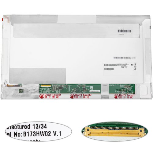 Матриця 17.3" B173HW02 V.1 FHD 1920×1080, 40pin, LED, матова, розʼєм зліва знизу (renew)