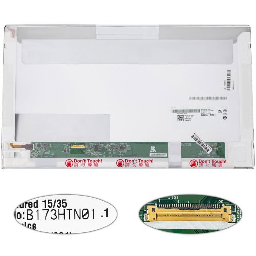 Матриця 17.3" B173HTN01.1 FHD 1920×1080 30pin LED матова, розʼєм зліва знизу (renew)