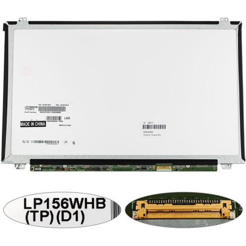 Матриця 15.6" LP156WHB-TPD1 1366x768 eDP 30pin LED Slim матова, роз’єм справа знизу (renew)