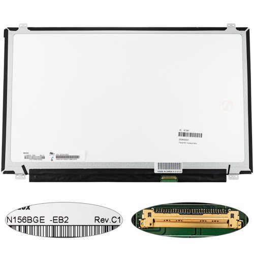 Матриця 15.6" N156BGE-EB2 1366×768 eDP 30pin LED Slim матова, роз’єм справа знизу (renew)
