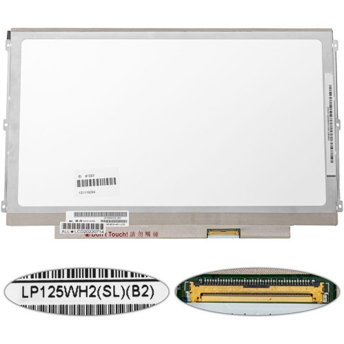 Матриця 12.5" LP125WH2-SLB2 IPS LED Slim матова 1366×768 40pin, розʼєм справа внизу