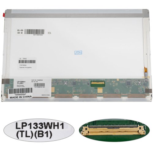 Матриця 13.3" LP133WH1-TLB1 1366x768 40pin LED глянець, розʼєм справа знизу