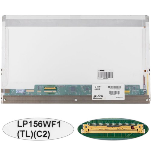 Матриця 15.6" LP156WF1-TLC2 FHD 1920×1080, 40pin, LED, глянець, роз’єм зліва внизу