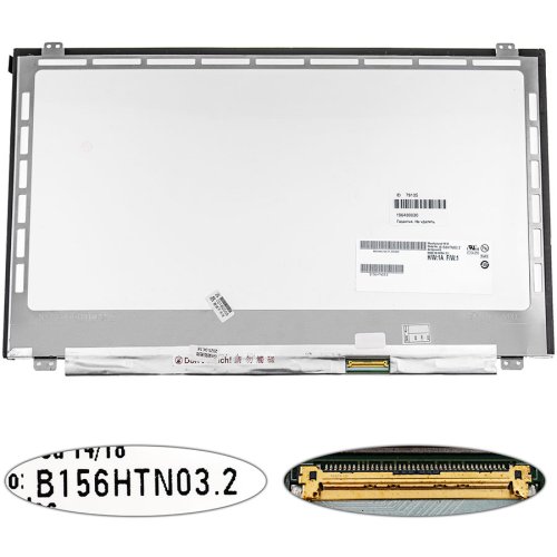Матриця 15.6" B156HTN03.2 FHD 1920×1080, 40pin LED Slim, глянець, роз’єм справа знизу (renew)