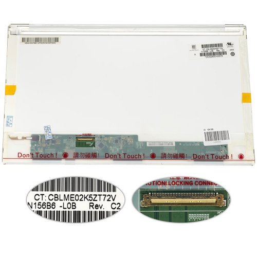 Матриця 15.6" N156B6-L0B 1366×768 40pin LED глянцева, конектор зліва внизу (renew)
