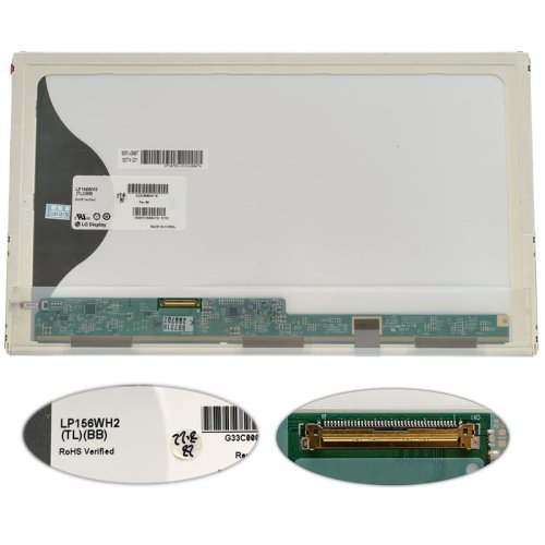 Матриця 15.6" LP156WH2-TLBB 1366×768 40pin LED глянцева, роз’єм зліва знизу (renew)