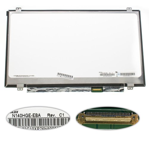 Матриця 14.0" N140HGE-EBA FHD 1920×1080, eDP 30pin, 220cd/m², LED, Slim, матова, розʼєм справа (renew)