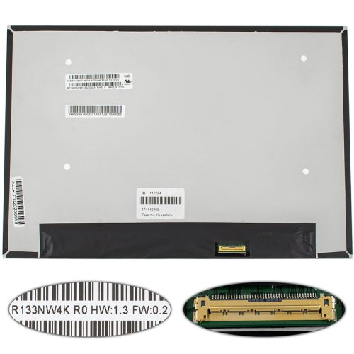 Матриця 13.3" R133NW4K R0 Touch IPS 1920×1200 eDP 40pin LED Slim матова (розʼєм справа)