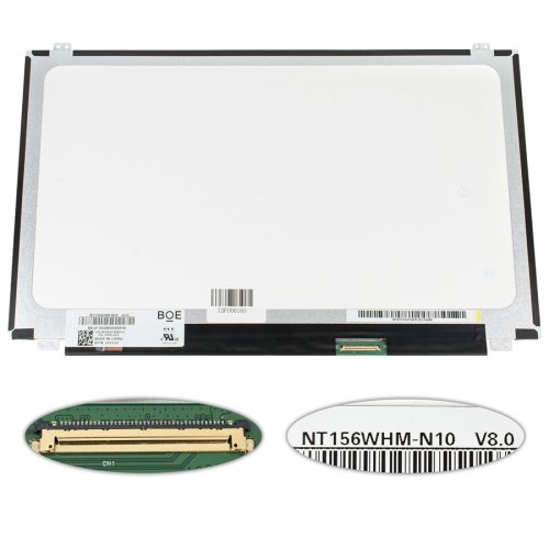 Матриця 15.6" NT156WHM-N10 1366×768 40pin LED Slim глянець, роз’єм справа внизу (renew)