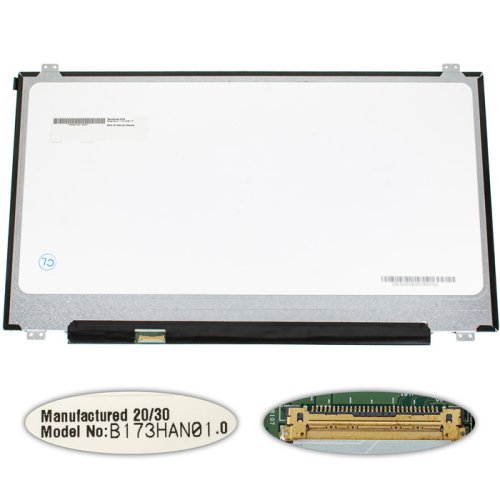Матриця 17.3" B173HAN01.0 IPS FHD 1920×1080 eDP 30pin LED Slim, матова, розʼєм зліва знизу