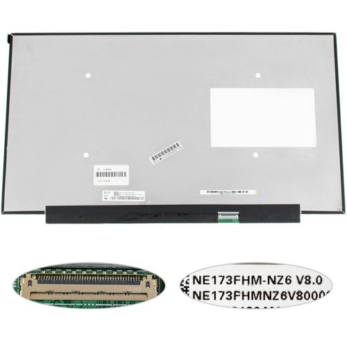 Матриця NE173FHM-NZ6 17.3" IPS FHD 360Hz eDP 40pin LED Slim матова, роз’єм справа знизу